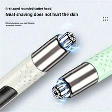 Portable Nose/Ear Hair Trimmer, Type-C Charging, LED Light, Stainless Steel Blade, Detachable, Compact, Long Battery Life (150mAh), Unisex, Minimalist Design - Multicolor - View 5