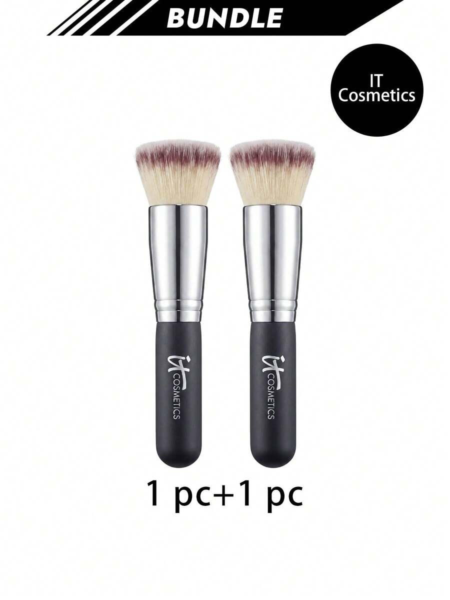 IT Cosmetics [حزمة] فرشاة أساس Heavenly Luxe ذات رأس مسطح للتلميع 6 * 2 - فخامة سماوية - مشاهدة 1