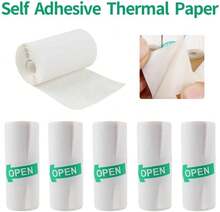 closeli 5 Rolls/Set White Thermal Paper, Self-Adhesive Paper, Suitable For Multiple Mini Label Printers, Instant Photo Printers, Used For Notes, Labels, Diary DIY - View 3