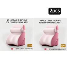 Bantal Duduk di Tempat Tidur dengan Sandaran Punggung yang Dapat Diatur, Bantal Baji Baca Busa Memori, Bentuk Ergonomis Multi-Sudut untuk Kepala, Leher, dan Punggung, Bantal Santai yang Dapat Diatur 3 Tingkat untuk Dewasa, Sarung Bantal yang Dapat Dilepas dan Dicuci, Kokoh dan Tahan Lama, Cocok untuk Bermain Game dan Menonton Film Maraton - A - View 19