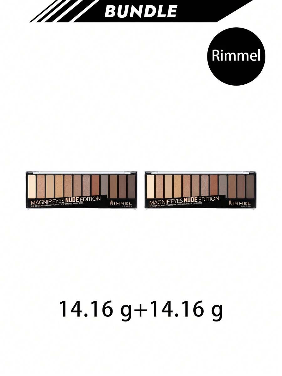 Rimmel [حزمة] لوحة ظلال العيون Magnif'Eyes إصدار نود 14.16 جرام * 2 - النسخة العارية - مشاهدة 1