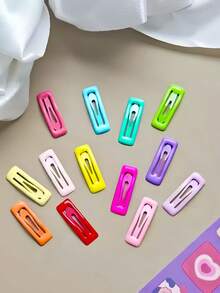 10/30/50/100pcs/Set Colorful Y2K Long BB Hair Clips, Durable & Non-Damaging, Cute Fashion Versatile Hair Accessories For Girls And Children, Suitable For Daily Wear, School, Dates, Vacations, Parties - Multicolor - View 7
