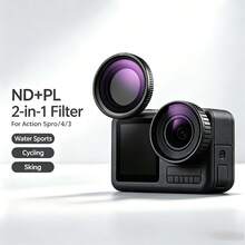 MECORIGHT MECO ND+PL 2-In-1 Action Camera Lens Filter, Compatible With DJI OSMO Action 5 Pro Action4 Action3, ND8 ND16 ND32 ND64 NDPL Combination Filter, Multi-Layer Coated Waterproof Scratch-Resistant Optical Glass, Suitable For Outdoor Cycling, Skiing, Water Sports Video Shooting - View 2