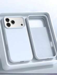 液態矽膠 3 層全包覆軟手機殼，適用於 iPhone 18 Pro Max、18 Pro、17、17 Air、17 Pro、17 Pro Max，防摔防刮，內層超細纖維，亦適用於 iPhone 13、11、16 Pro Max、15、14 Plus - 淺藍色 - 查看 2