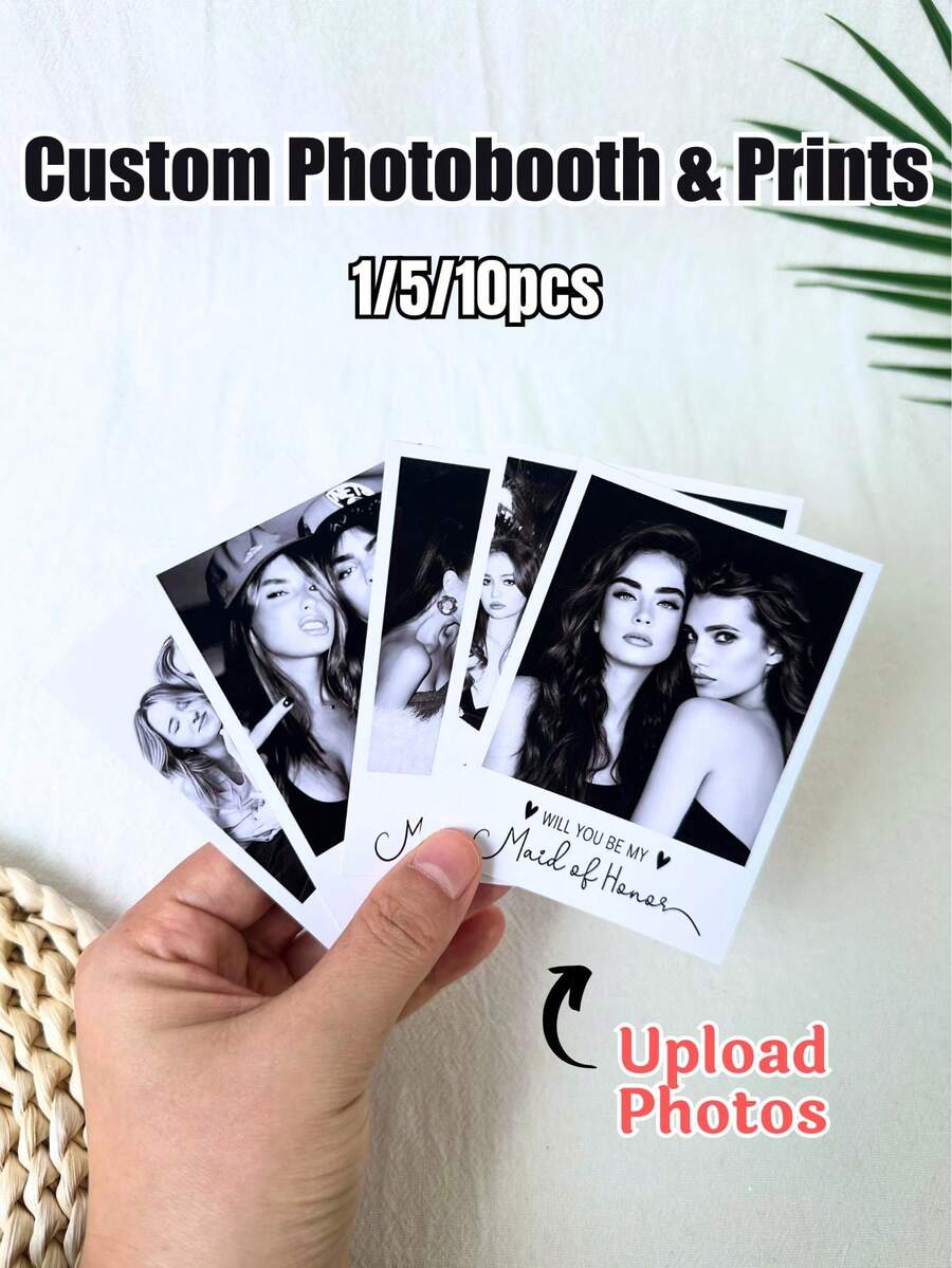 1/5/10 Personalized Photo Prints – Customizable Photos And Text Keepsakes For Parents, Partners, And Friends; Perfect For Christmas And Anniversaries; Versatile Home Wall Decorations (Living Room/Bedroom) And Desk Decor; Family Photo Keepsakes. - Multicolor - View 1