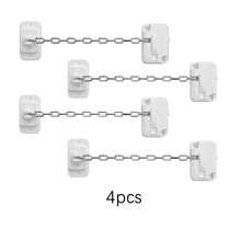 No Drilling Window Safety Locks, Self Adhesive Adjustable Restrictor, Door Lock, Protects Pets From Falling, Fits Metal, Sliding Windows Door Lock - B - View 12