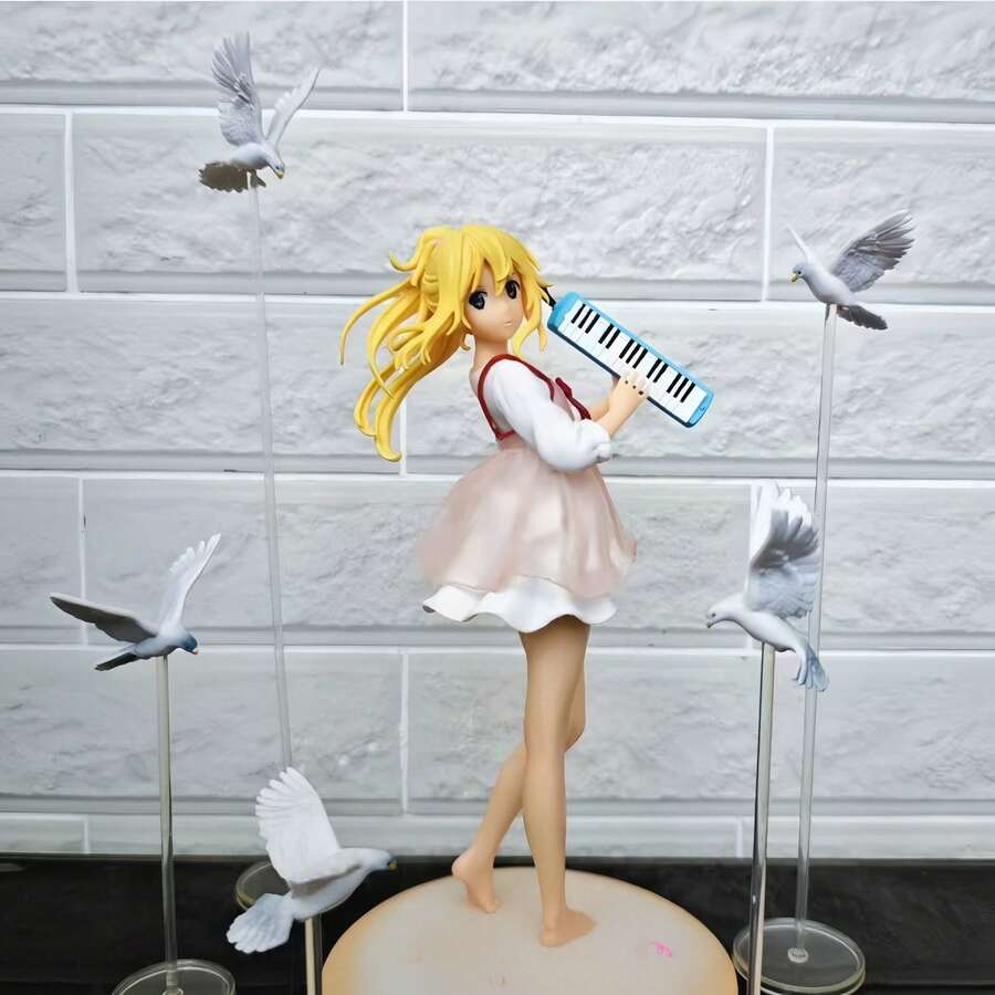 1pc Your Lie In April Kaori Miyazono Seagull Girl Domestic Anime Figure Model Ornament - Multicolor - View 1