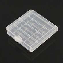 Transparent Multi-Compartment Battery Storage Box, 5# 7# Rechargeable Battery Protective Case, Portable Parts Organizer Box - Clear - View 2