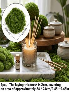10pcs, Realistic Artificial Moss For DIY Indoor/Outdoor Decoration, Coverage Area 24*24cm, For Glass Containers, Aquariums, Flower Pots, And Landscaping - Easy To Install, Low Maintenance, Durable Plastic Moss For Home Garden Decor - Multicolor - View 7