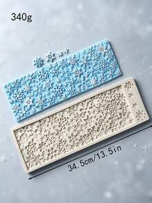 Snowflake 3D Silicone Mold, Winter Christmas, Fondant Chocolate Candy Cake Decoration Tool, Non-Stick Reusable Baking Mold, Suitable For Cupcake Decoration, Sugar Paste, Polymer Clay And DIY Crafts, Easy Release And Easy To Clean - Beige - View 14