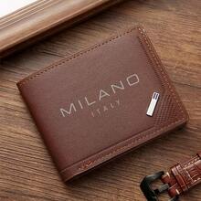 Men's Italian Style Minimalist Luxury Wallet - Large Capacity Short Bifold With Fold-Over Hinge, Billfold For Business, Travel, Daily Use - Multicolor - View 9