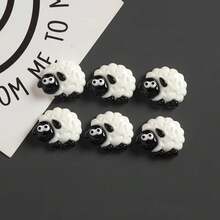 5/10/15pcs Cartoon Sheep Resin Fridge Magnets, Cute Sheep Shaped Refrigerator Magnets For Kitchen Whiteboard Photo Memo Decoration - Multicolor - View 7