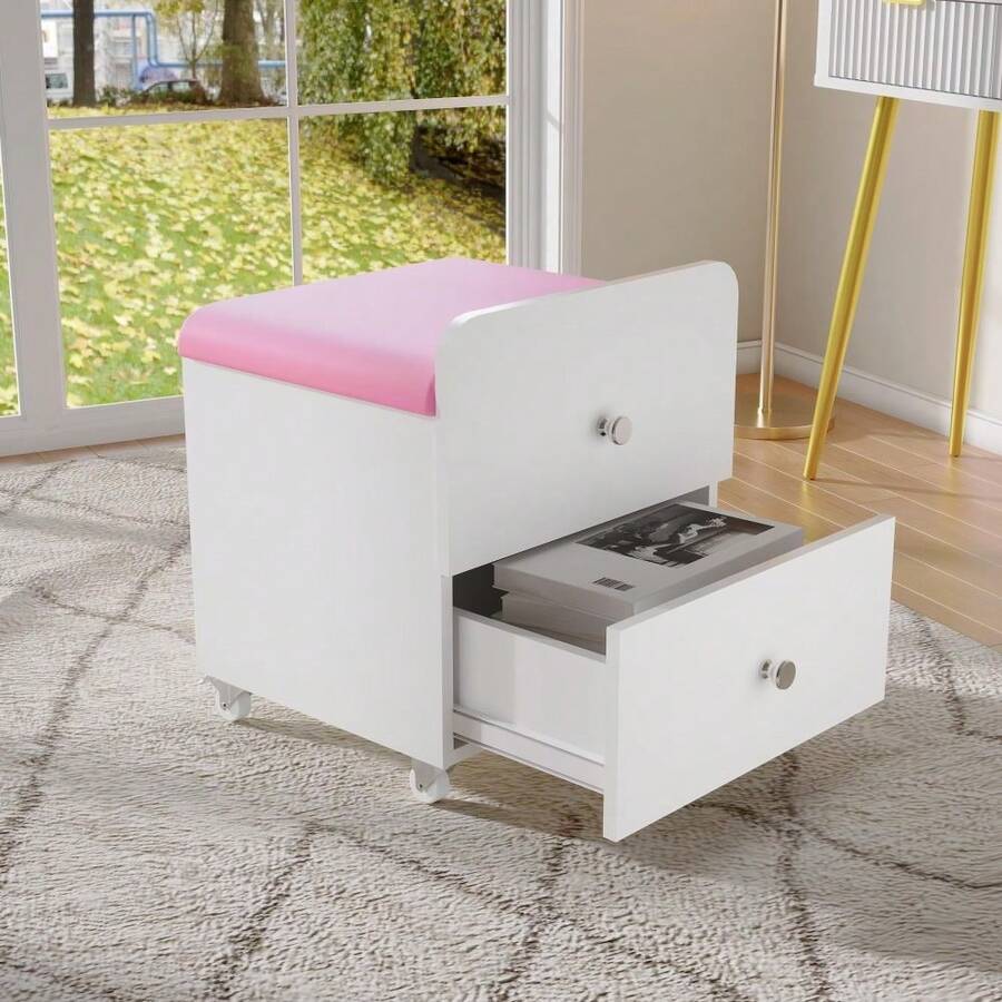 Vanities & Vanity Benches - Pink - View 1