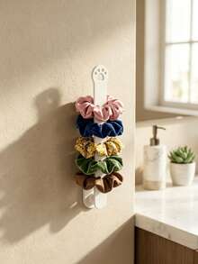 3D Printed Cat Paw Hair Tie Holder - Wall-Mounted Hair Tie Storage Box And Headband Display Rack - Minimalist Cute Hair Accessory Organizer, Suitable For Vanity And Bathroom, Also Can Be Used As Jewelry Tower - Multicolor - View 6