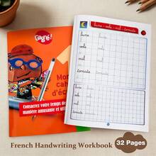 Lachilly Children's French Handwriting Practice Workbook, French Alphabet Words And Sentences Tracing Book, Preschool French Learning Activity Book, French Learning Textbook - Multicolor - View 16