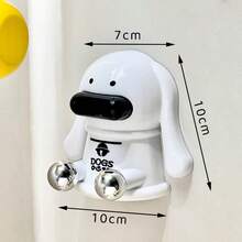 1pc Cartoon Puppy Wall Hole Cover Hook, Decorative Pipe Hole Cover, Bathroom Towel Rack Multi-Functional Hole Plug - Multicolor - View 6