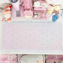 Strawberry Polka Dot Sweet Pink Lace Mousepad Korean Ins Style PU Leather Mouse Pad Large Size Aesthetic Decoration Deskpad Rug Desk Mat - View 2