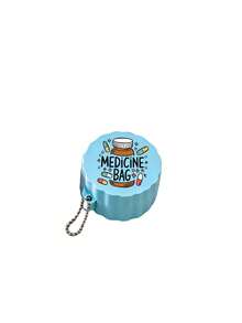 Portable Pill Bottle Organizer, With Chain,Travel Personal Pill Container For Pocket Purse, Medications And Personal Items, Boxes For Home And Outdoor - Multicolor - View 12