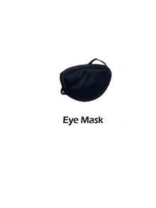 1 pieza Parche ocular monocular negro, tamaño adulto, lavable, cómodo de usar, correa elástica, diseño liso. - Multicolor - Ver 14