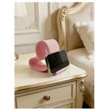 1pc Heart-Shaped Universal Phone & Tablet Stand, Cute Desktop Decor, Creative Gift For Birthday, Wedding, Bridesmaid Party - A - View 4
