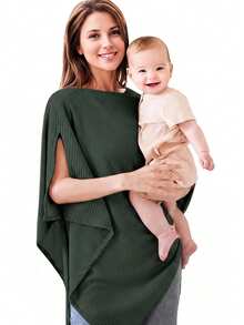 Multi-Functional Nursing Cover, Autumn/Winter Windproof Breastfeeding Scarf, Baby Stroller Canopy, Nursing Shawl, Maternity & Infant Care Wrap - Multicolor - View 20