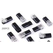 40pcs 80pcs Konektor LED D2 Dua Jalur yang Dapat Dilepas dan Saling Mengunci, Tidak Membutuhkan Penyolderan, Dilengkapi Terminal Sambungan Cepat, Klip Kabel Dua Arah 2 Pin, Tidak Perlu Pengupasan, Penutup Kunci DC, Cocok untuk Kabel 18-22 AWG, Perlengkapan Rumah Tangga - A - View 8