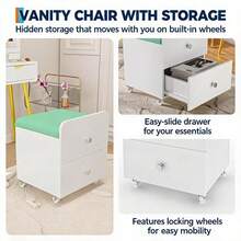 Vanities & Vanity Benches - Green - View 4