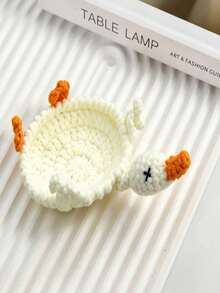 1pc Funny Novelty Lizard Hand Crochet Coaster & Storage Pad, Reptile Design Non-Slip Heat Insulation Reusable Cup Mat, Decorative Table Protector For Home Office Coffee Bar, Fall Holiday Decor, Perfect Gift For Christmas Thanksgiving & Animal Lovers - Multicolor - View 13