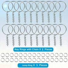 10/50/100pcs Metal Open Jump Rings Connector Key Ring Pendant Jewelry Making Accessories - Silver - View 13