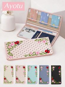 Ladybug & Dots Car Registration & Insurance Document Holder – Vehicle Glove Box Organizer, Auto & Truck Storage Accessory, Ideal For Storing Important Papers, Driver Licenses, Passports, Cards, Small Auto Accessories And Other Documents. - Multicolor - View 6