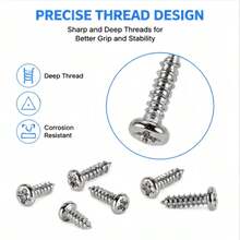 900PCS Electronics & Precision Repair Mini Screw Set, Micro Tiny Screw Assortment Kit, Suitable For Glasses, Watch, Laptop, Phone & Small Appliance Fixing - A - View 4