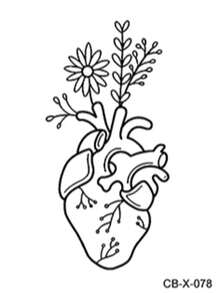 Herbal Juice Semi-Permanent Magic Tattoo Sticker Creative Daisy Plant Pattern Long-Lasting 14 Days No Fading No Reflection Holiday Party Gift Arm Leg Body Temporary Tattoo Sticker 1pc/Pack - Blue - View 8