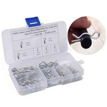 100PCS Durable Galvanized Carbon Steel Slotted Spring Cotter Pins, Secure Fastening Hardware Kit For Cars Automobiles Mechanics And DIY Repairs - A - View 9