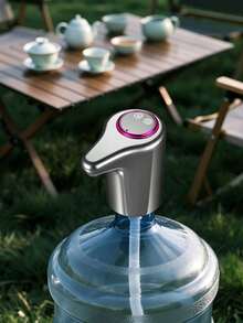 Smart Electric Water Pump With LCD Display And 30s Timer, USB Rechargeable Portable Water Pump, Suitable For 5L And Gallon Water Bottles, One-Touch Operation, Powerful Suction, Universal Base, Suitable For Home, Kitchen And Office - Multicolor - View 5