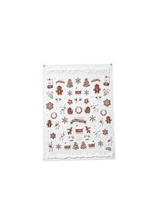 1pc Autumn Winter Christmas New Brown & White Christmas Snowman Face Sticker, Suitable For Christmas Autumn Winter Concert New Year Face Decoration Decal, Y2K Face Sticker DIY Special Decal Sticker - Multicolor - View 5