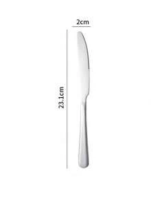 Stainless Steel Dinner Knife, Mirror Polished, Suitable For Home Gatherings And Restaurants, Dishwasher - View 11