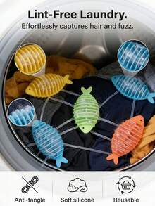 20/10/5/1pc Washing Machine Lint Remover, Captures, Absorbs And Removes Clothing Lint, Washing Machine Cleaning Ball, Suitable For Washing Machine And Dryer, Ideal For Home Laundry, Essential For Washing - Multicolor - View 2
