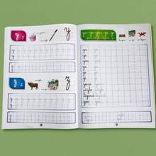 Lachilly Children's French Handwriting Practice Workbook, French Alphabet Words And Sentences Tracing Book, Preschool French Learning Activity Book, French Learning Textbook - Multicolor - View 8