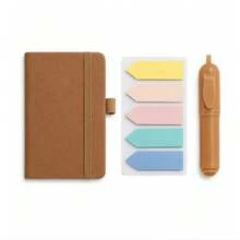 Mini A7 Notebook Portable Diary Set With Small Pocket, Leather Cover, Waterproof, Skin-Like Touch - Multicolor - View 13