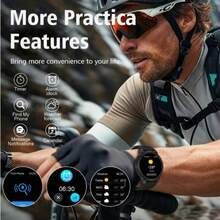 ZhiKexing 1.5 Inch HD Display Smart Sports Watch, Outdoor Sports Flashlight, 300mAh Large Capacity Battery, Ultra Long Battery Life, Wireless Calling, Multiple Sports Modes, Sedentary Reminder And Other Functions, Suitable As Gift For Friends And Couples, Compatible With Android And IOS - View 3