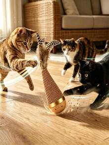 Rolling Cat Teaser, Fun Interactive Cat Toy, Bite-Resistant Puzzle Ball, Suitable For Lonely Cats To Relieve Loneliness, Anxiety, And Destructive Behavior - Multicolor - View 3