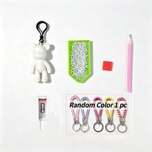 1 Set DIY Diamond Keychain Pendant, Fun Handmade Craft, Suitable As Plush Sock Souvenir For Birthday, Graduation, Valentine's Day And Christmas - One Size Fits All - View 14
