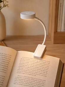 4pcs 4-LED Black/White Clip-On Book Light, Eye-Protection Reading Light, 3 Color Temperatures, Dimmable, Mini Portable Clip-On Reading Light (Battery Not Included) - Multi-color - View 13
