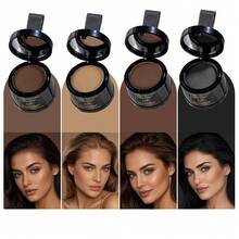Julystar Hair Shadow Powder 2Pcs With Mirror & Puff, Instantly Cover Thinning Hair And Grey Roots, Natural Matte Texture, Sweat & Water Resistant, Easy To Carry In Handbag, Simple Operation, Help You Get Fuller Hair Look In Seconds - Set - View 9