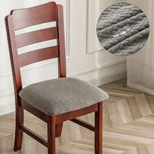 Non-Slip Chair Cover, Soft Plaid Pattern, Elastic Chair Cover, Suitable For Office And Home Chairs, Beautiful High Elastic Soft, Replaceable Old Surface, Protect Chairs, Aesthetic Home Decor, Christmas Home Decoration - Multicolor - View 13