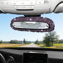 1 buah Penutup Dekorasi Kaca Spion Berbentuk Tangan Kreatif dan Lucu dengan Hiasan Berlian Imitasi, Ornamen Gantung Interior Mobil Kristal Berkilau, Hadiah Dekorasi Kaca Spion Mobil yang Modis dan Personal, Cocok untuk Pengemudi Wanita - A - View 11