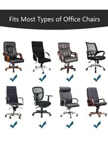 Office Chair Cover Large, Gray Detachable Computer Chair Cover With Zipper Universal Swivel High Back Chair Cover, Washable, Universal Executive Chair Cover Modern Minimalist Style High Back Chair Cover - Grey - View 11