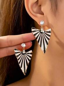 1 pieza Anillo abierto con diseño de pata de gato, diseño lindo de huella de gato, estilo femenino, anillo de pareja de alta gama - Blanco y Negro - Ver 1