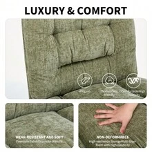 Office Chair - Chenille Green - View 5