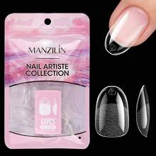 64pcs Almond, Pointed, Oval Shaped Clear Nail Tips, Full Cover Nail Extensions, Multi-Size Clear Nail Tips, Nail Art Supplies, Nail Art, Nail Tips - Clear - View 11